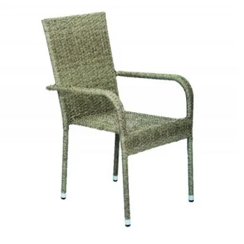 Bay baštenska stolica od ratana siva 060350 Bay baštenska stolica od ratana siva 060350